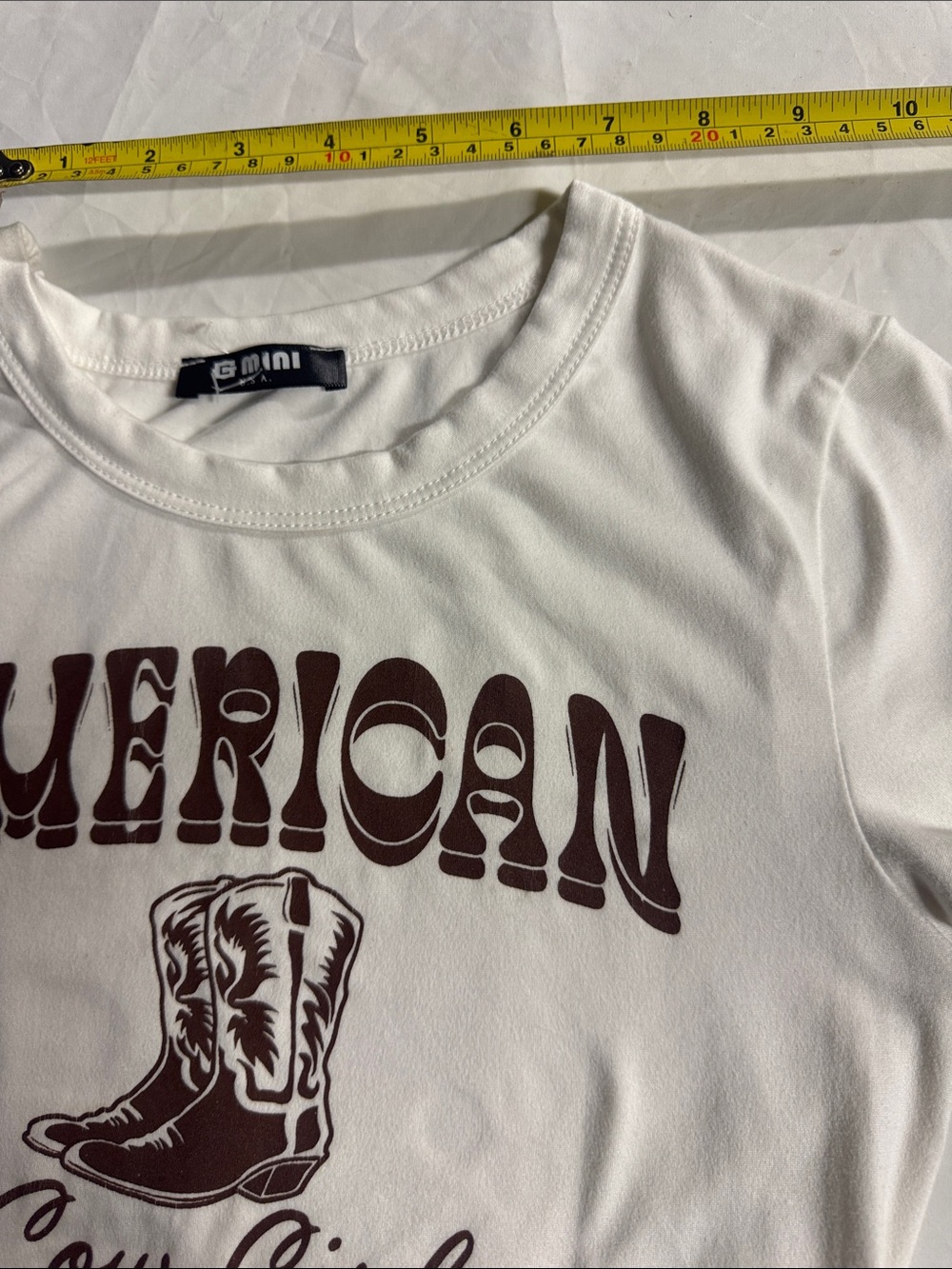American Cowgirl Graphic Tee - White - Picture 5 of 5
